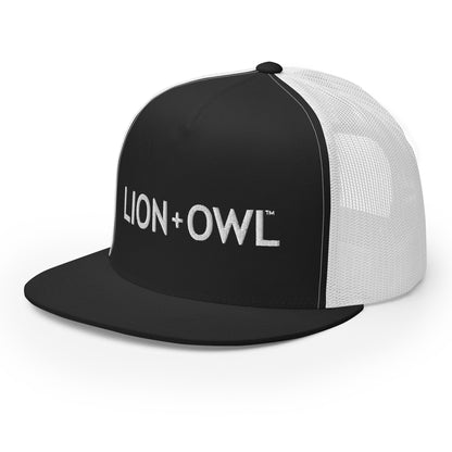 Lion + Owl Logo Trucker Cap