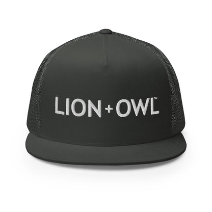 Lion + Owl Logo Trucker Cap