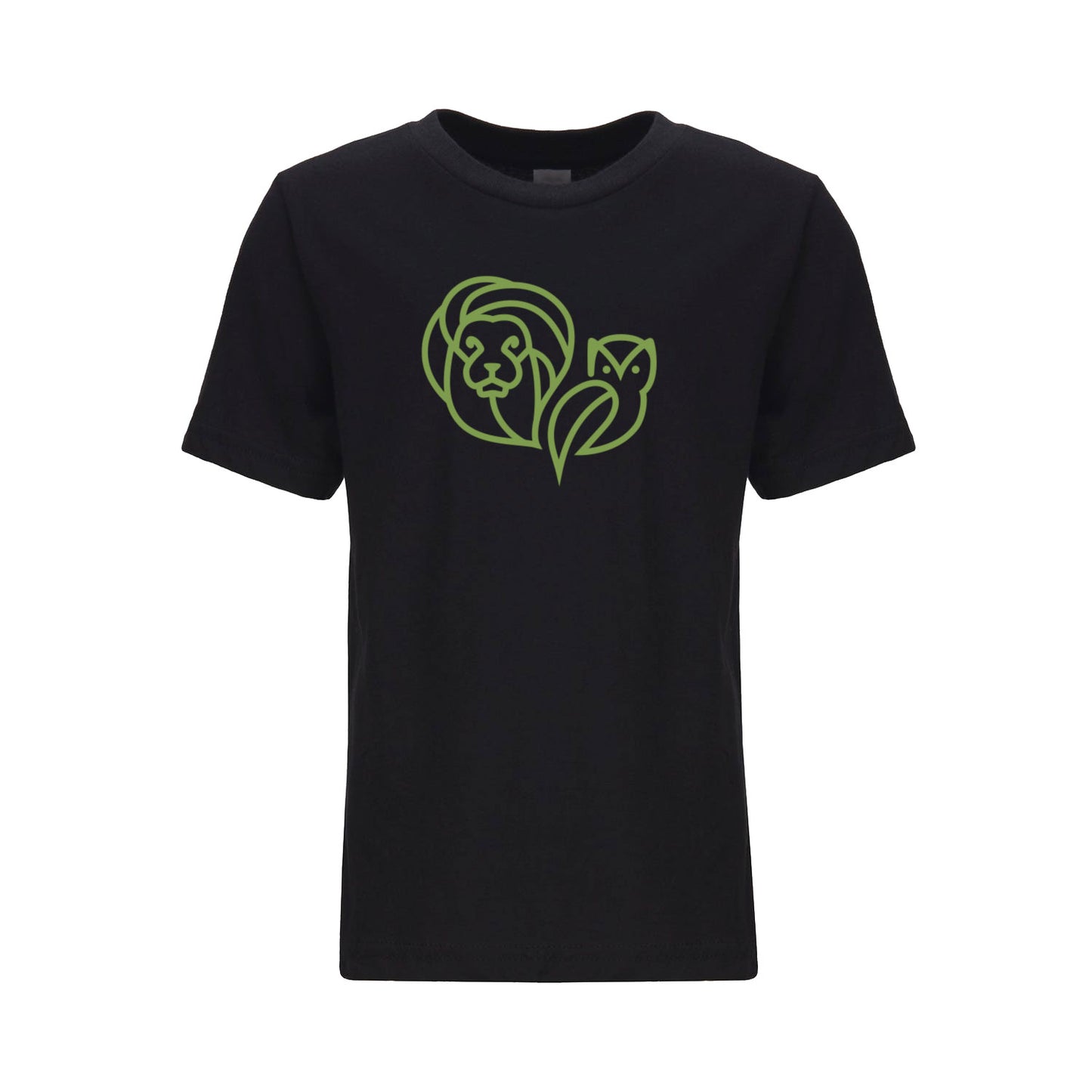 KIDS Super Soft Logo T-Shirt Black - The Lion and The Owl
